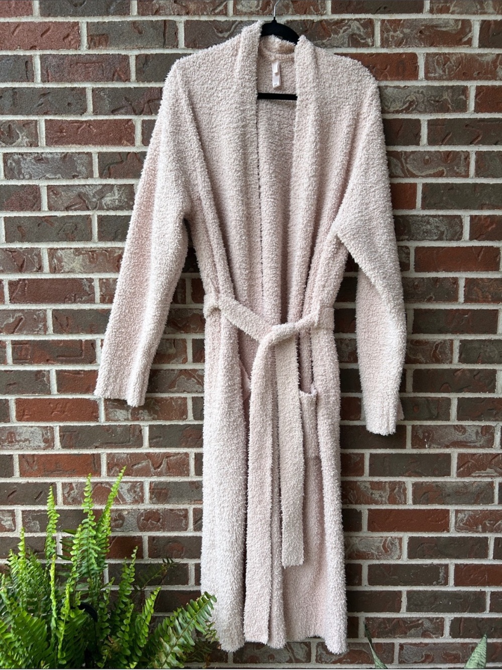 SKIMS Plush Longline Robe in Light Blush